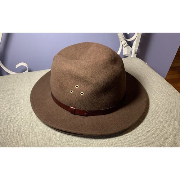 Country Gentleman Wool Hat Lite Felt Safari Brown XL Water Repelente - Picture 1 of 5